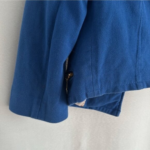Cropped blazer 3/4 sleeves, size XS , royal blue 💙 - Picture 4 of 11